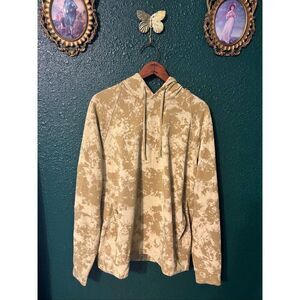 Lululemon City Sweat Green Print Pullover Hoodie Size Large